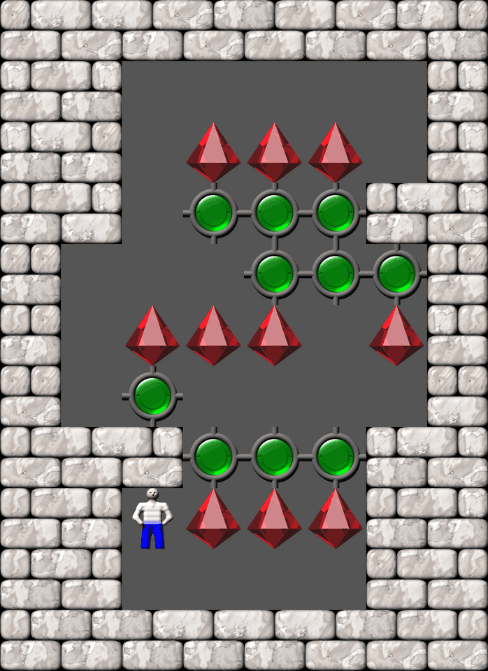 Сокобан More Bugs collections уровень 258